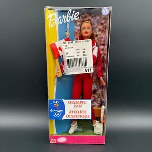 Barbie Sydney 2000 Canada Olympic Fan Athlete Doll Mattel 25974 NRFB Label READ